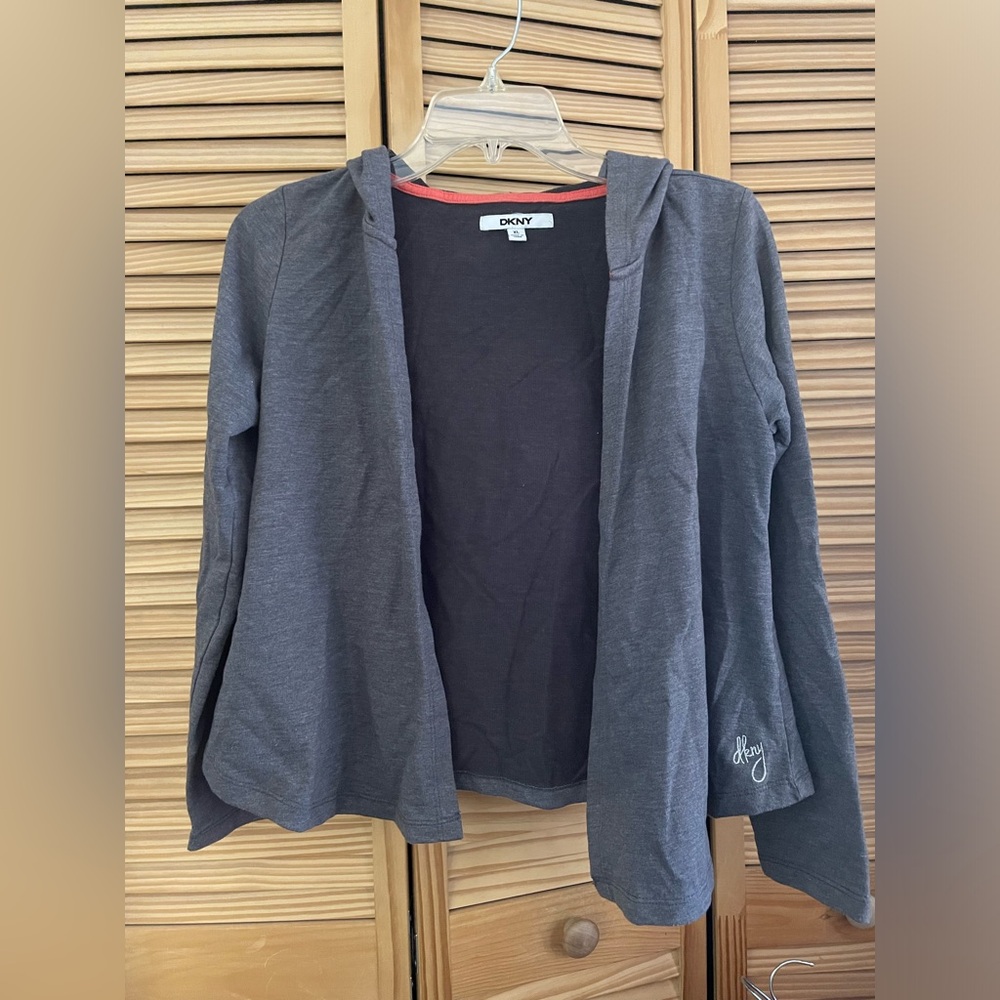 Y2k DKNY grey jacket/cardigan XL
